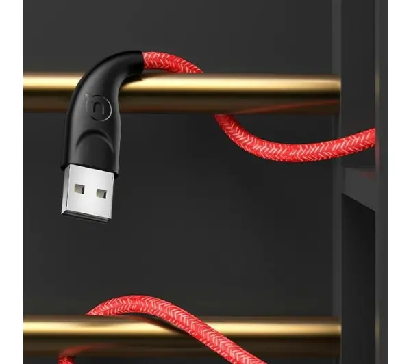 USAMS USB do Lightning 2A  Fast Charge 3m Czerwony