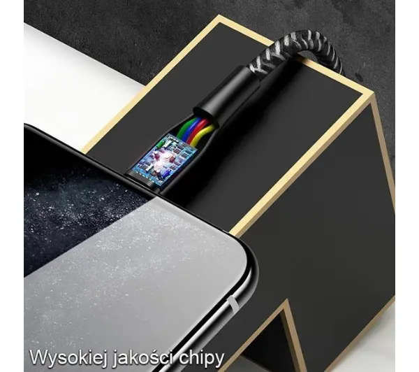 USAMS USB do Lightning 2A  Fast Charge 3m Czerwony