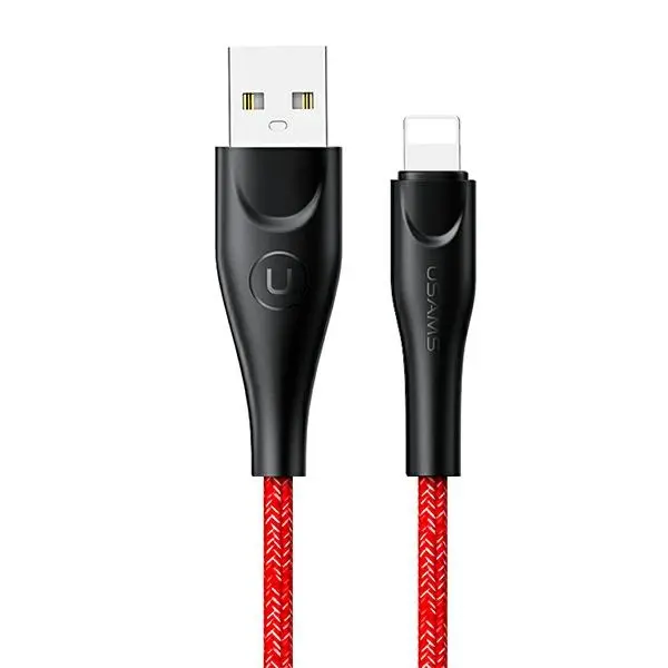 Kabel USAMS USB do Lightning 2A Fast Charge 3m Czerwony