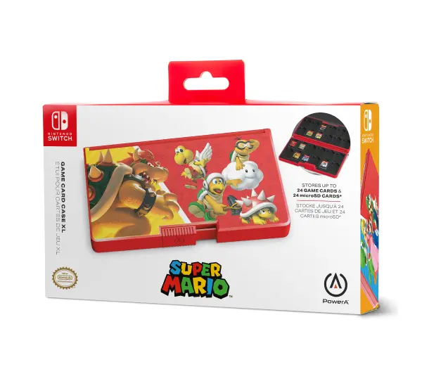 PowerA NSCS0292-01 Game Card Case XL Super Mario Heroes vs. Villains