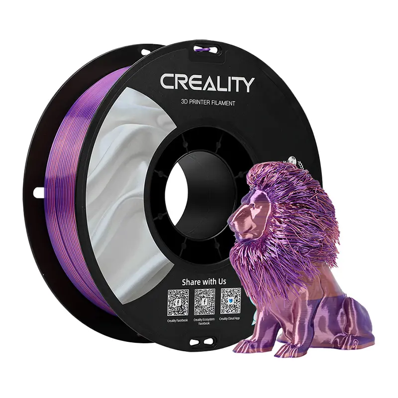 Filament Creality CR-Silk PLA 1,75m Różowo-fioletowy
