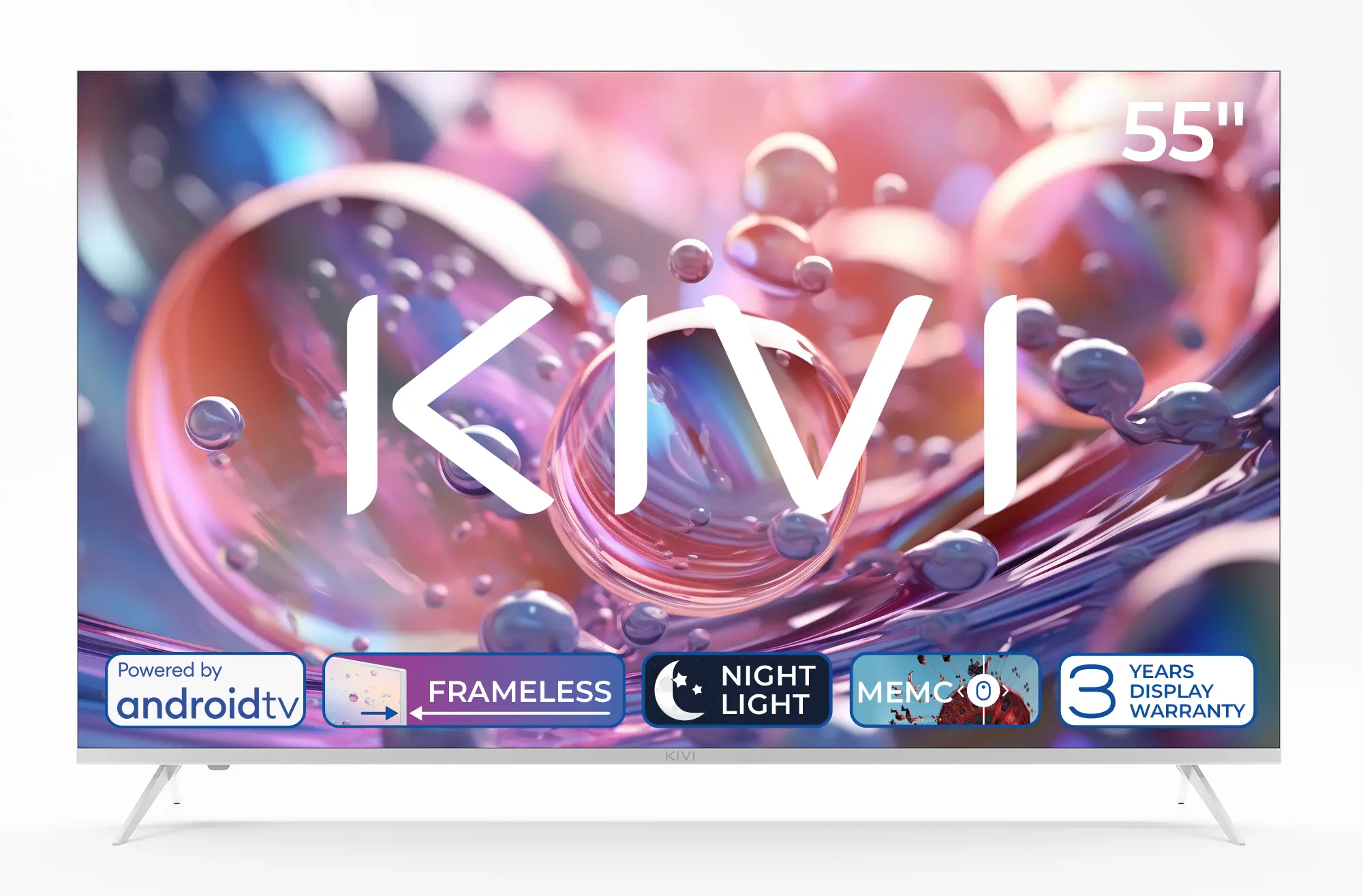 Telewizor KIVI 55U760QW  55" LED 4K Android TV DVB-T2