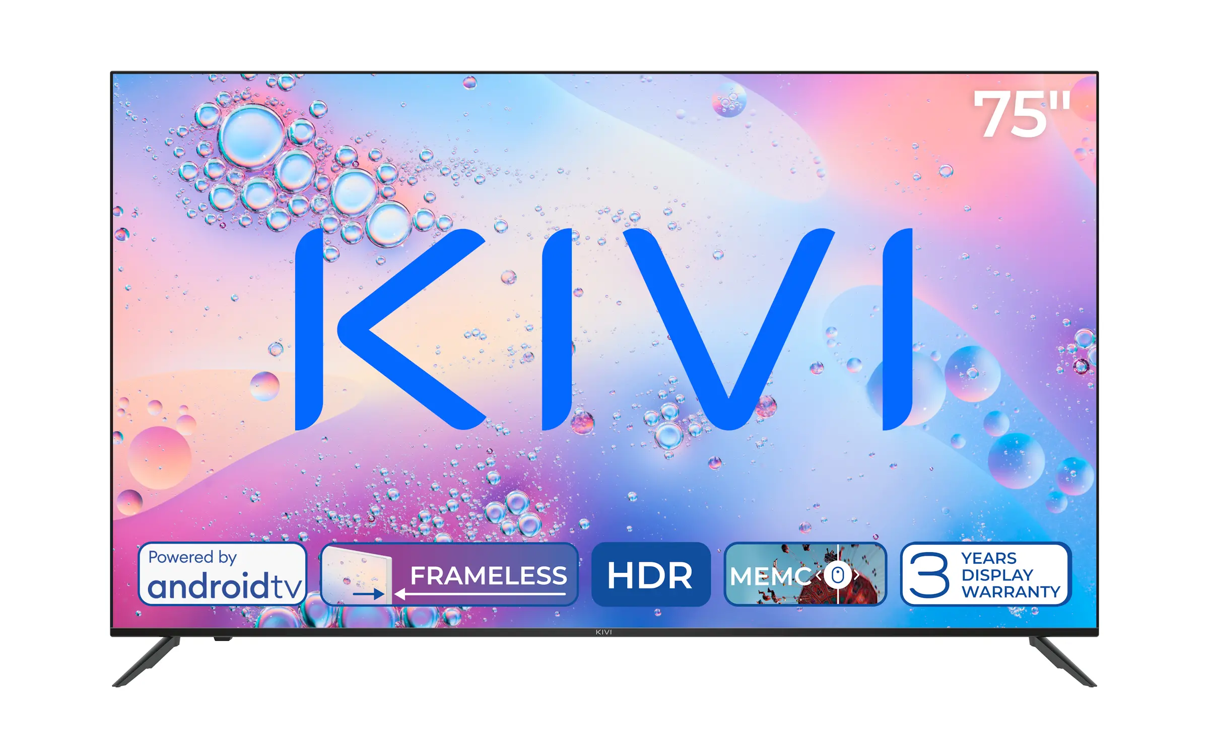 Telewizor KIVI 75U760QB 75" LED 4K Android TV DVB-T2