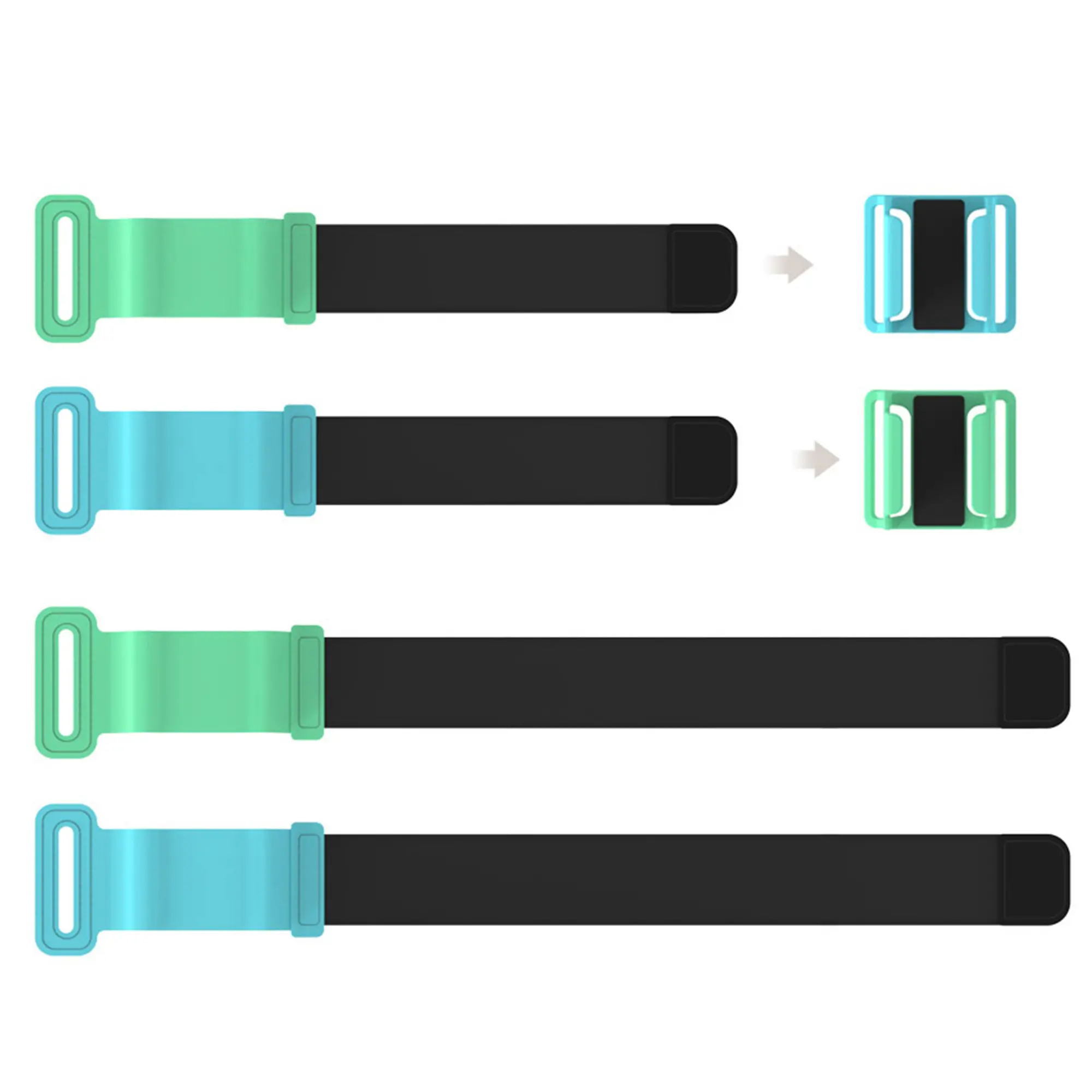 Uchwyt Dobe TNS-2126B 2 opaski na nadgarstki i nogi do JoyCon Nintendo Switch