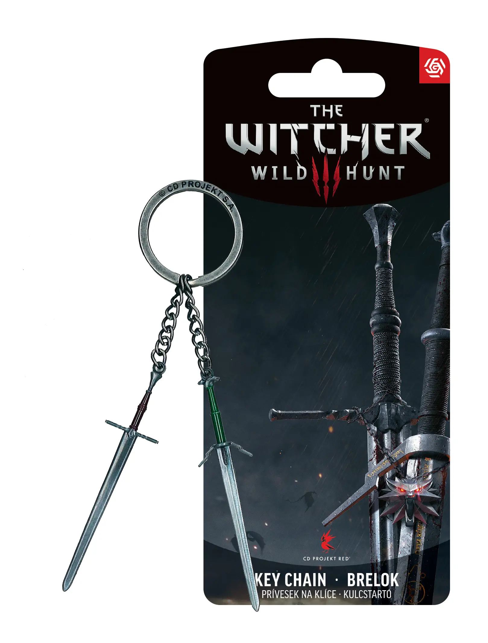 Brelok Good Loot Keychain Geralt Two Swords z serii The Witcher 3