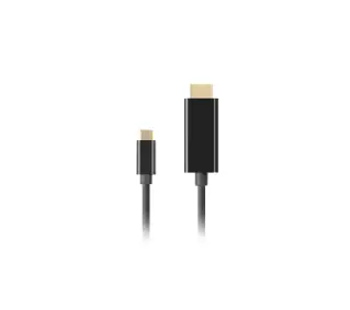 Lanberg USB-C do HDMI 4K 60Hz 0,5m Czarny
