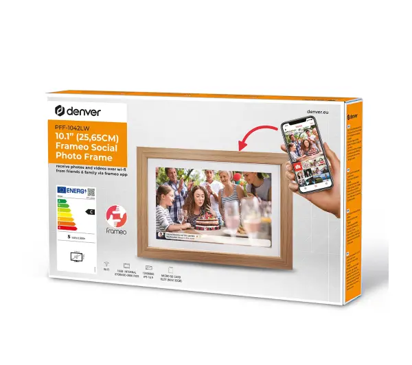 Denver Frameo 10,1" PFF-1042LW Brązowy - Kup na Raty - RRSO 0%