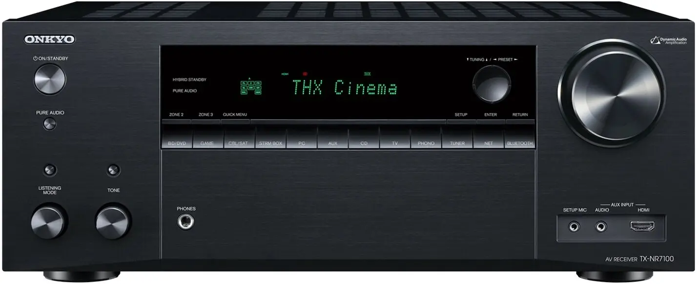 Amplituner Onkyo TX-NR7100 9.2-kanałowy Dolby Atmos DTS X Wi-Fi Bluetooth AirPlay Chromecast Czarny