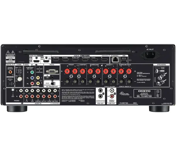 Onkyo TX-NR7100  9.2-kanałowy Dolby Atmos DTS X Wi-Fi Bluetooth AirPlay Chromecast Czarny - Kup na Raty - RRSO 0%