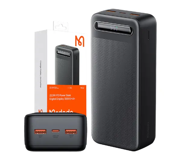 Mcdodo MC-3911 Digital Display 30000mAh, 22.5W Czarny