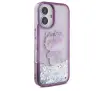 Etui Hello Kitty Liquid Glitter 50TH Anniversary Party do iPhone 16 Fioletowy