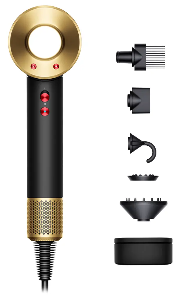 Suszarka do włosów Dyson Supersonic 534017-01 Jonizacja Dyfuzor Zimny nawiew 1600W 3 prędkości 4 temperatury
