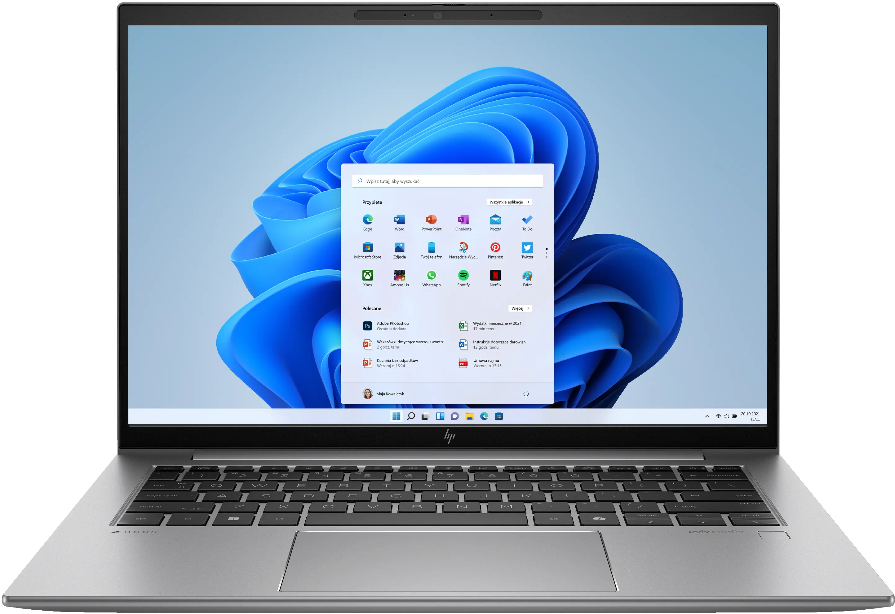 Laptop HP ZBook Firefly G11 14" Core 7 165U 32GB RAM 1TB Dysk SSD Win11 Pro Srebrny Funkcje AI