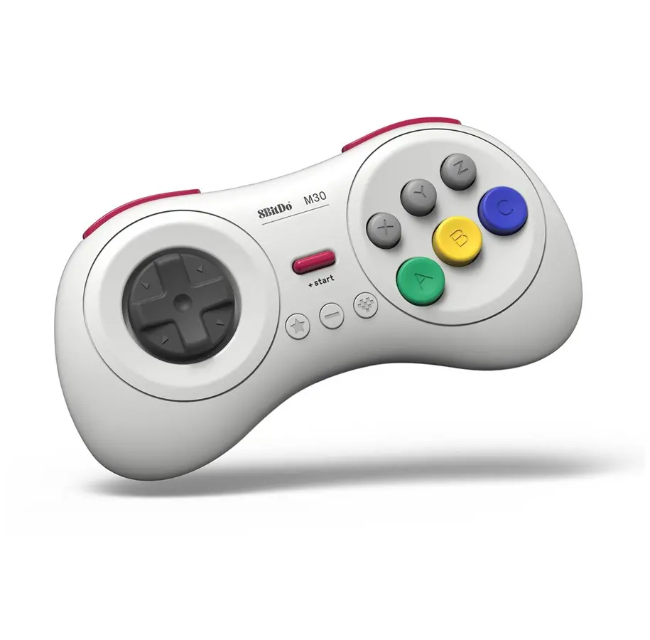 Pad 8BitDo M30 Bluetooth Wireless do PC, Nintendo Switch, Android Bezprzewodowy Biały