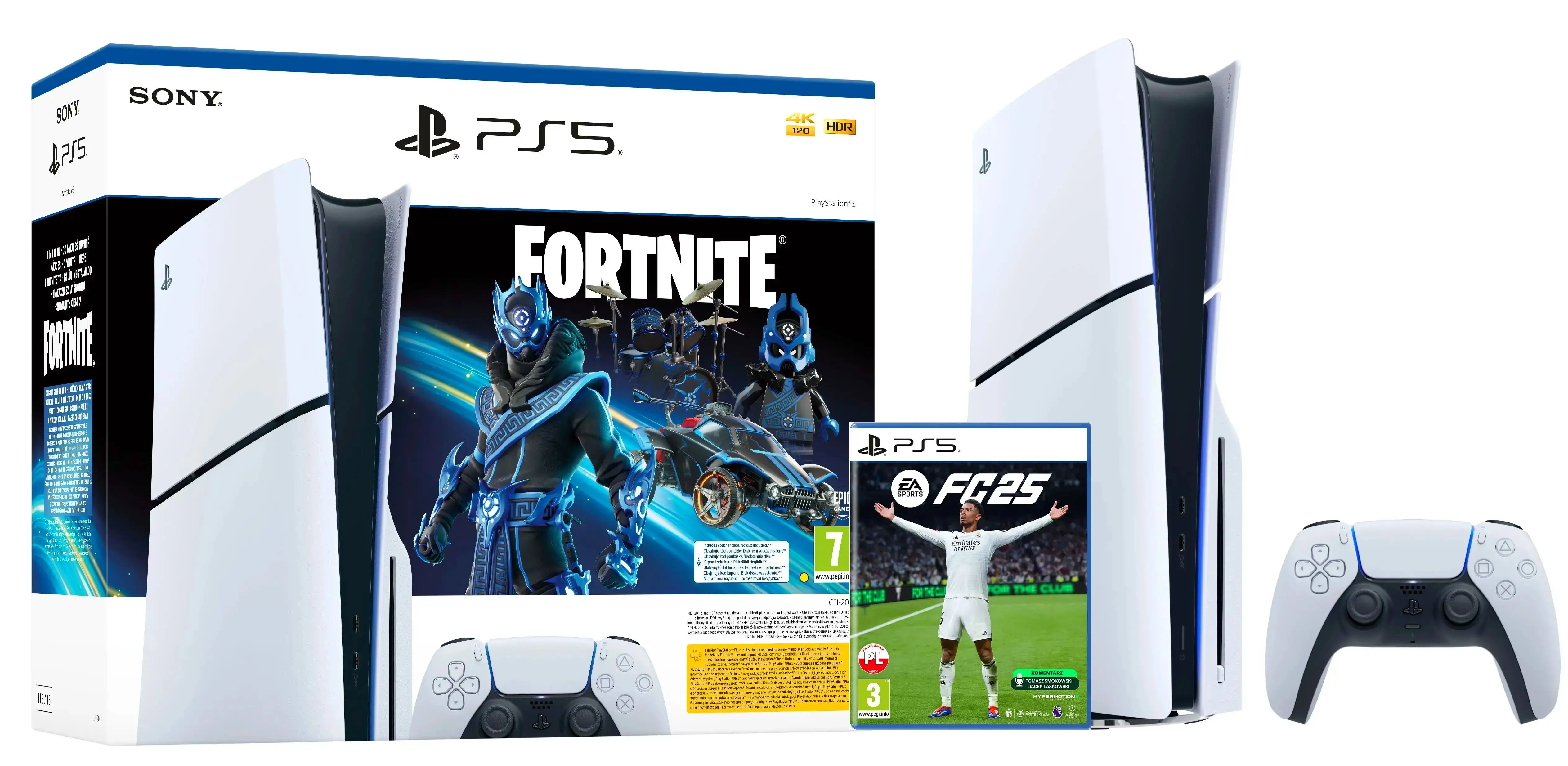 Sony PlayStation 5 Slim D Chassis (PS5) 1TB z napędem