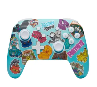 Pad PowerA Enhanced Fortnite Sticker Mania do Nintendo Switch Bezprzewodowy