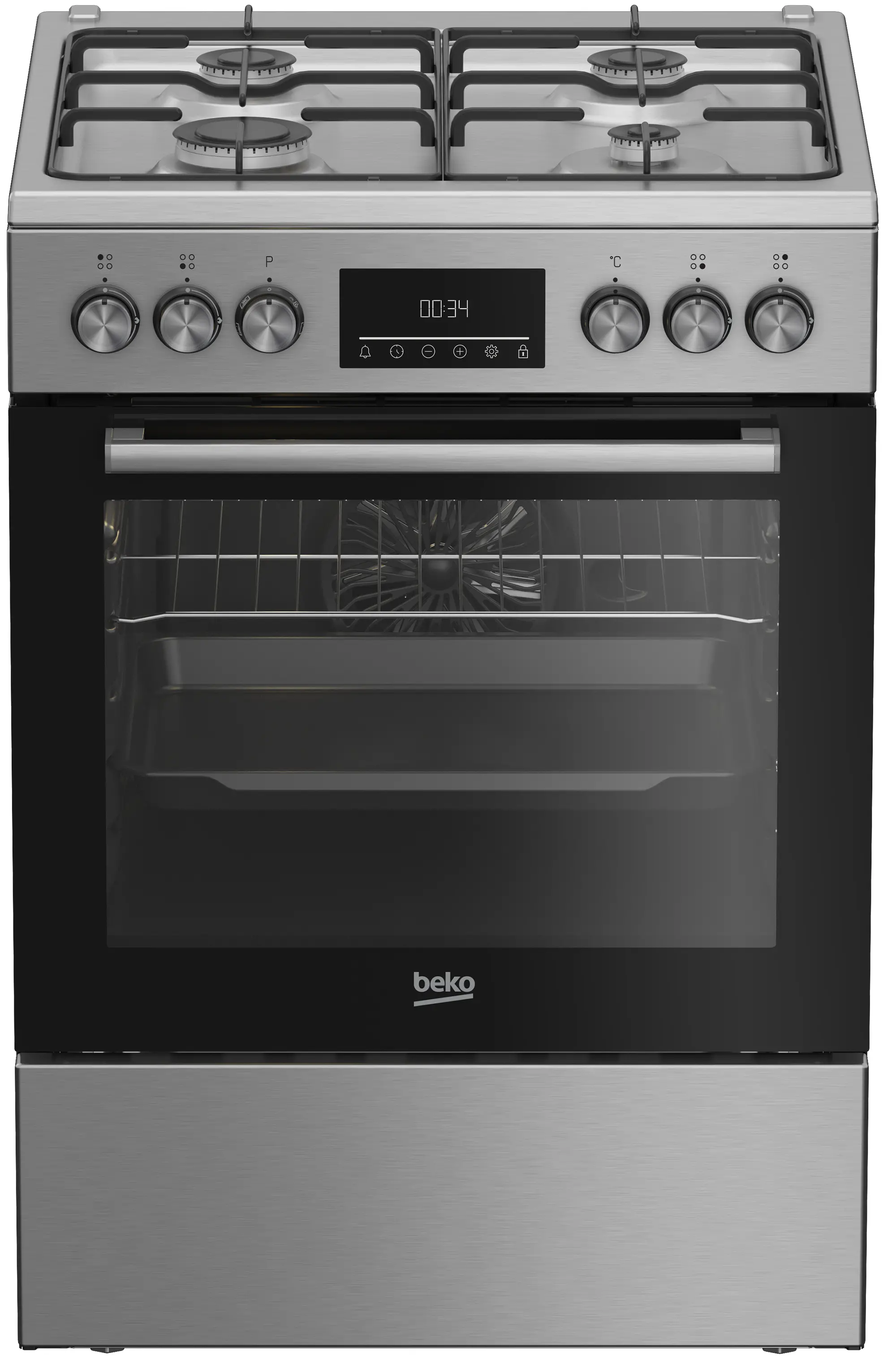 Kuchnia gazowo-elektryczna Beko FBE6330GXDSN Termoobieg