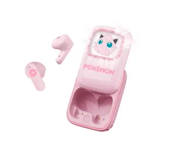 Słuchawki bezprzewodowe z mikrofonem OTL Technologies Pokemon Jigglypuff Slide TWS Dla Dzieci Douszne Różowy