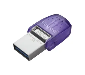 PenDrive Kingston DataTraveler microDuo 3C 128GB USB 3.2 Typ C / USB 3.2 Fioletowy