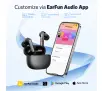 Słuchawki bezprzewodowe Earfun Air 2 NC Dokanałowe Bluetooth 5.3 Czarny