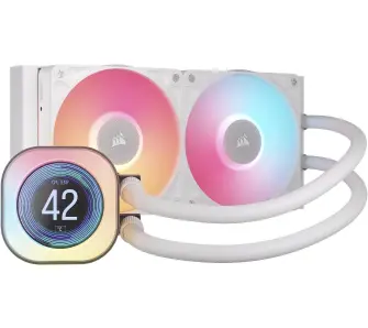 Chłodzenie Corsair iCUE LINK Titan 240 RX LCD RGB Biały