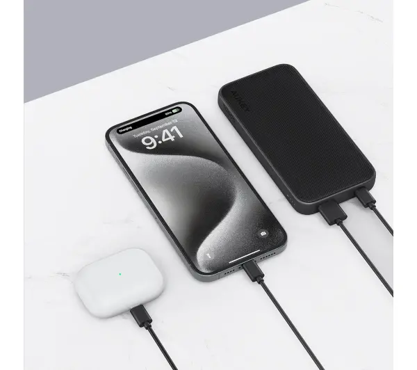 Aukey PB-Y46 10000mAh 15W Czarny