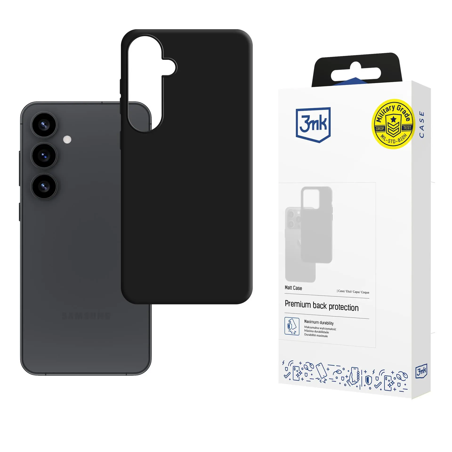Etui 3mk Matt Case do Galaxy S25 Plus Czarny