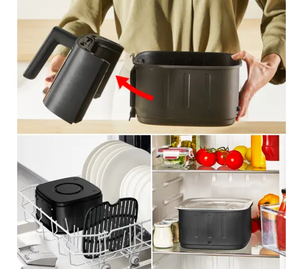 Tefal Easy Fry Silence Vision XL EY5568 1670W 5l Aplikacja mobilna - Kup na Raty - RRSO 0%