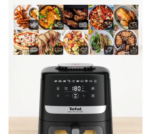 Tefal Easy Fry Silence Vision XL EY5568 1670W 5l Aplikacja mobilna - Kup na Raty - RRSO 0%
