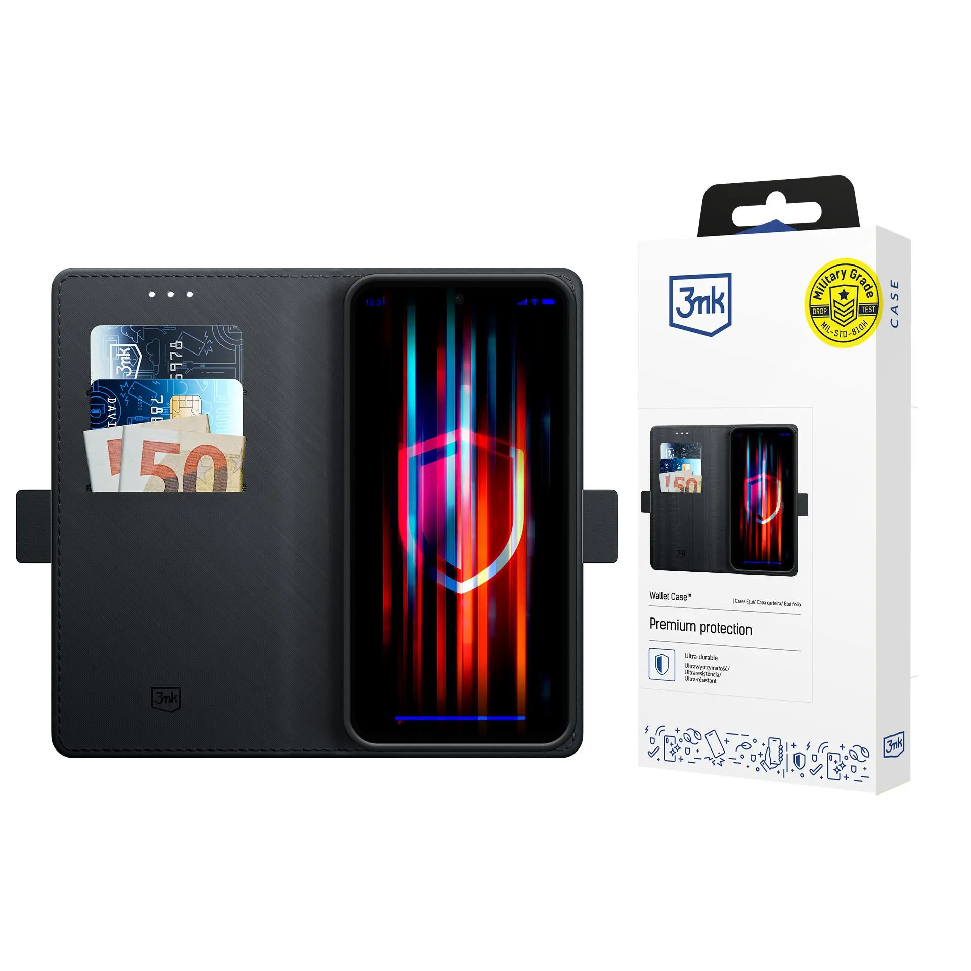 Etui 3mk Wallet Case do Xiaomi Redmi Note 14 5G Czarny