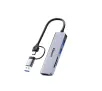 Hub USB Unitek H1320AGY01 5w1 USB-A/C 5 Gbps z czytnikiem kart SD/microSD Szary