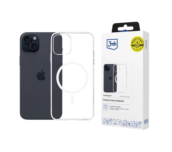3mk Clear MagCase do iPhone 15 Plus Przezroczysty