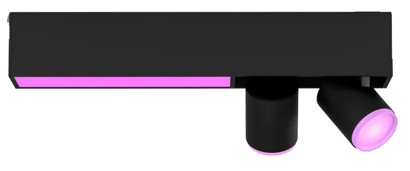 Oświetlenie punktowe Philips Hue White and Color Ambiance Centris 2 Czarny