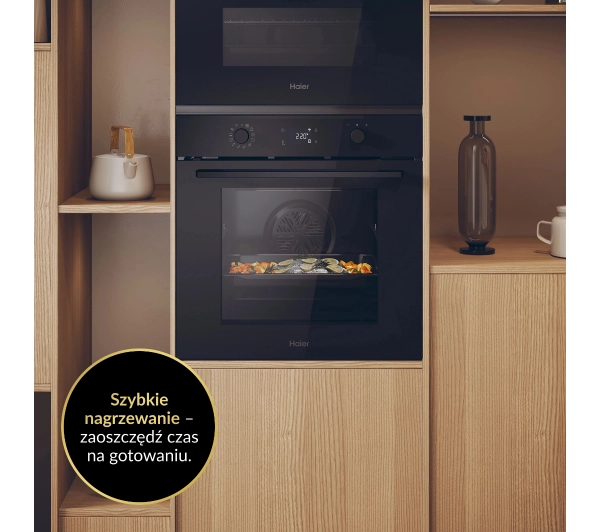 Haier ID Seria 2 H6 ID2P3B3EHTB Funkcje AI Termoobieg Zdalne sterowanie Czarne szkło - Kup na Raty - RRSO 0%