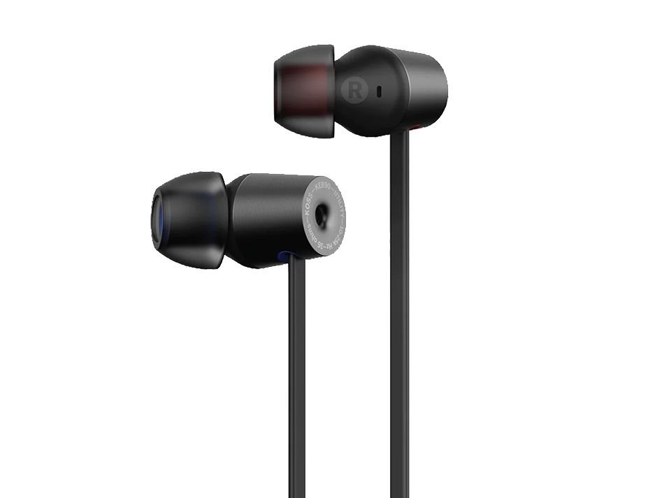 Słuchawki przewodowe Koss KEB90 Utility Doknałowe Mikrofon Czarny