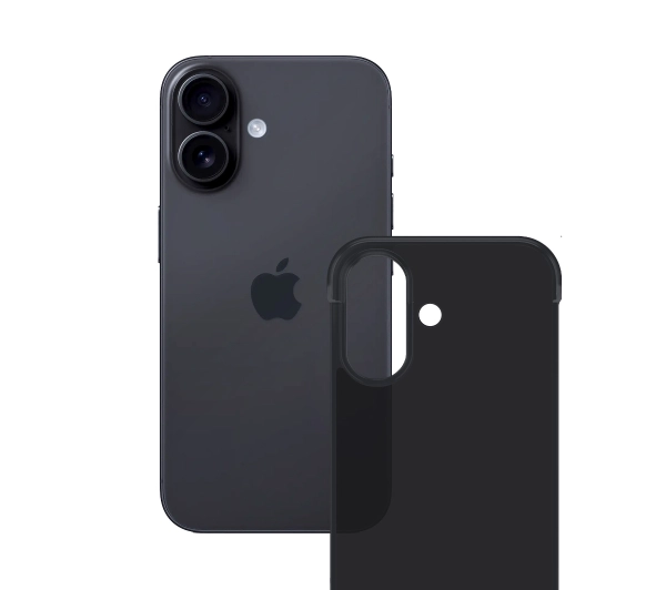 3mk Just20g Clear Case do iPhone 16 Czarny