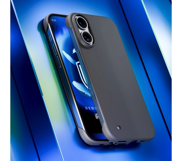 3mk Just20g Clear Case do iPhone 16 Czarny