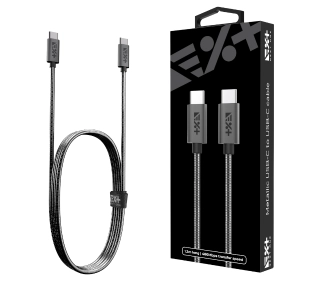 NEXT ONE USB-C do USB-C Metallic 1,2m Szary