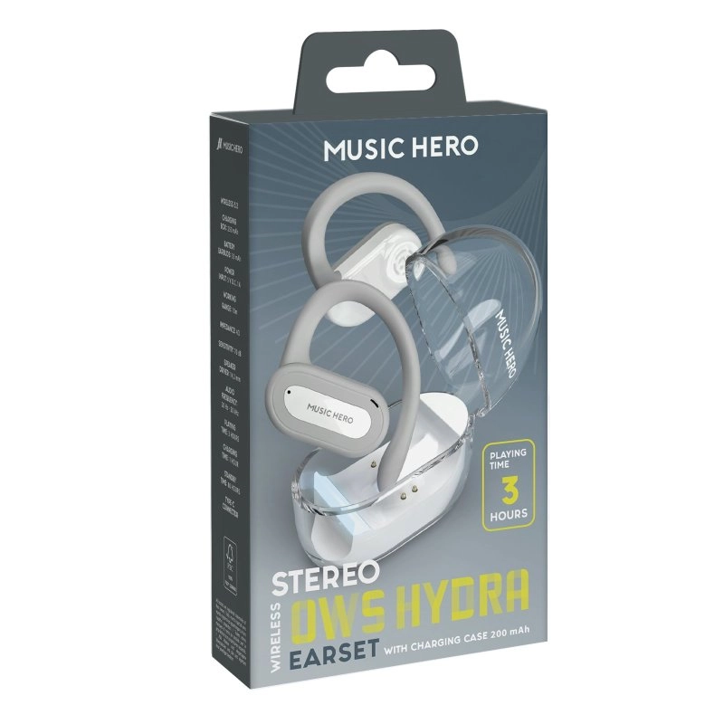 фото Навушники TWS Music Hero OWS Hydra White