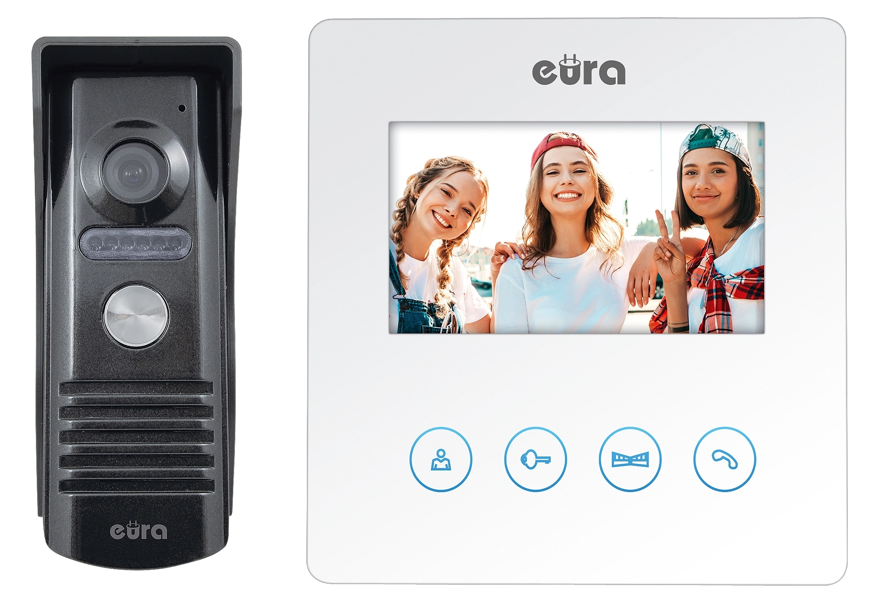 Wideodomofon Eura-Tech Eura VDP-52A3 Atira Biały