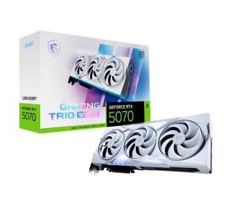 Karta graficzna MSI GeForce RTX 5070 Gaming Trio OC White 12GB GDDR7 192bit DLSS 4