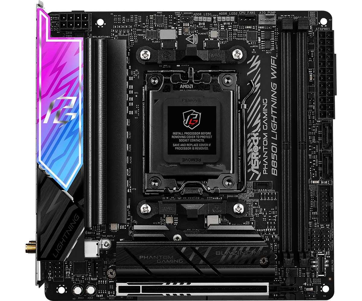 фото Материнська плата ASRock B850I Lightning WiFi