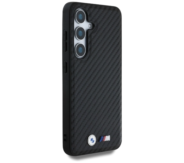 BMW Leather Carbon MagSafe do Galaxy S25 Plus Czarny