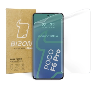 Folia hydrożelowa Bizon na ekran Hydrogel Front do Xiaomi Poco F6 Pro 2 sztuki