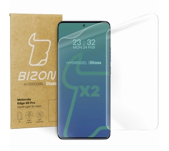 Folia hydrożelowa Bizon na ekran Hydrogel Front do Motorola Edge 50 Pro/Fusion/Ultra 2 sztuki