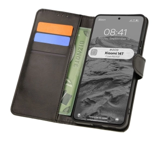 Bizon z klapką Pocket do Xiaomi 14T Czarny