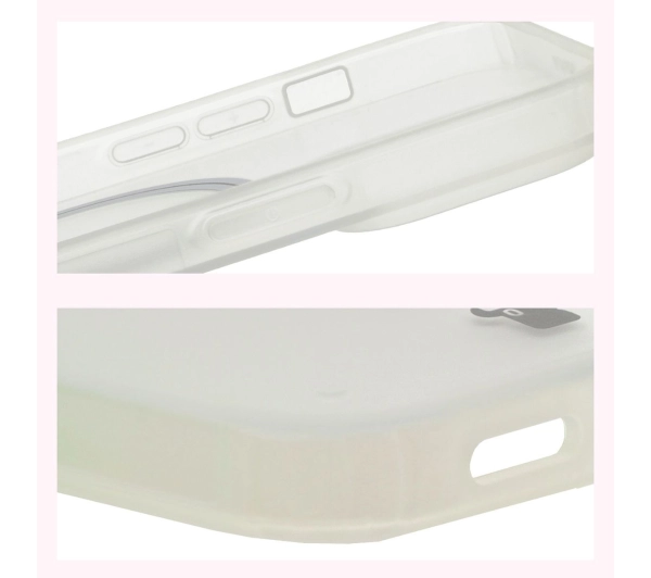 Bizon MatteO z MagSafe do iPhone 14 Pro Półprzezroczyste z przezroczystą ramką
