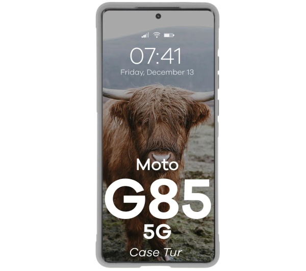 Bizon Tur do Motorola Moto G85 5G Light Grey