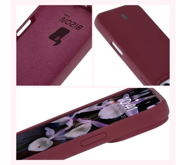 Bizon Silikonowe Soft do iPhone 16 Pro Ciemno-fioletowy