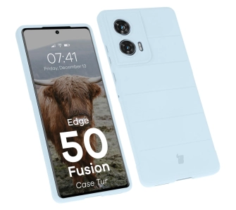 Etui Bizon Tur do Motorola Edge 50 Fusion Light Blue